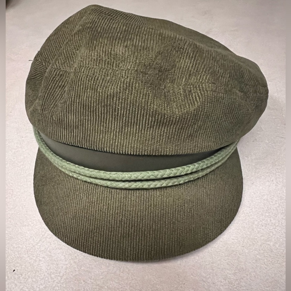 Olive Green Corduroy Cap by Australian Brand